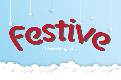 Festive Cute Font>>https://creativemarket.com/Ruddean2109 christmas font craft font cute font design display font font graphic design handwriting new year font party font typography