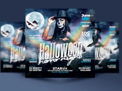 Halloween Horror Party Flyer horror