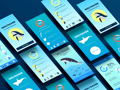 Weltsaver: A mobile app that aims to improve your daily habits branding graphic design ui