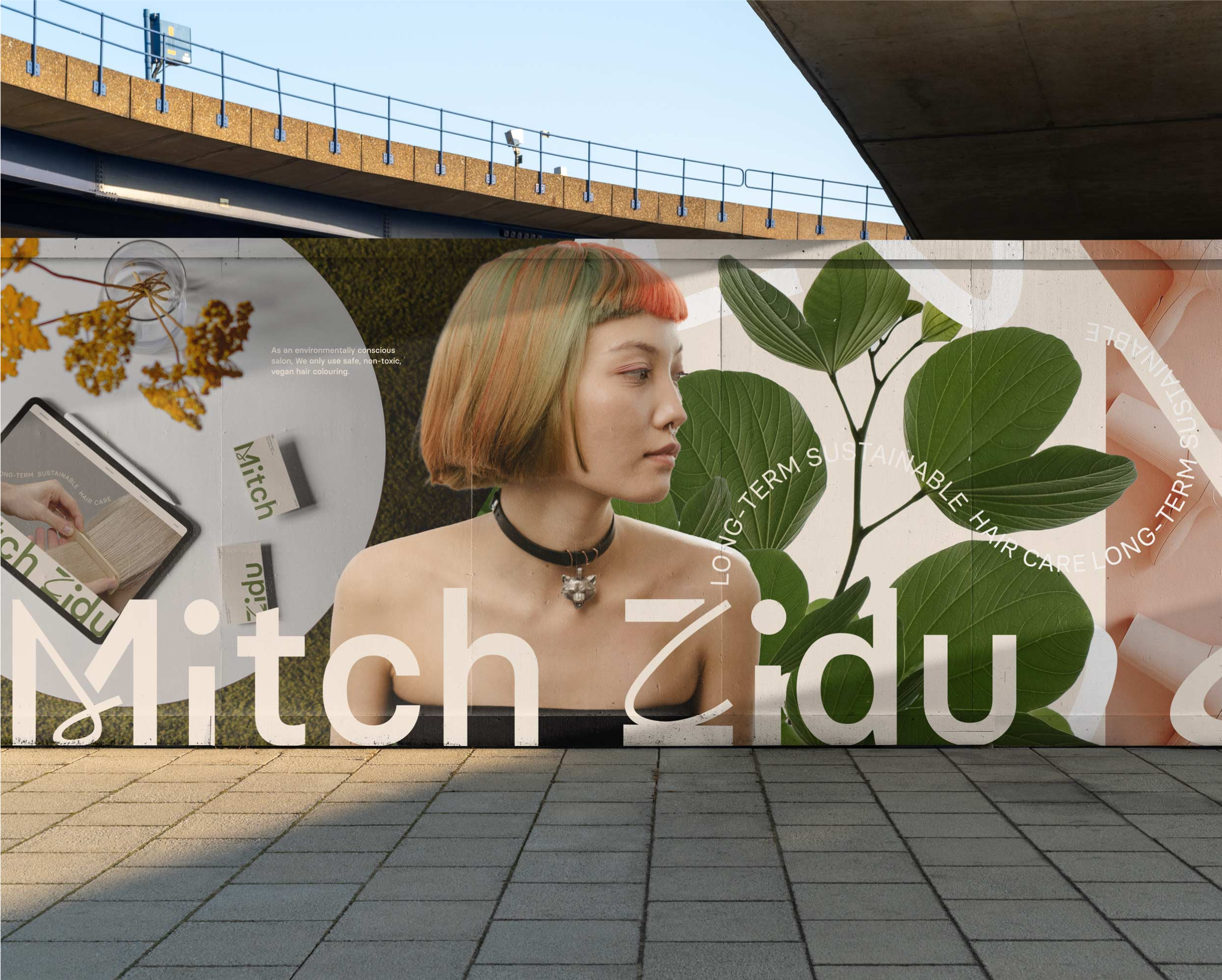 Hair Salon Rebrand beauty brand identity branding graphic design hair salon logo logo design sustainable ui web design