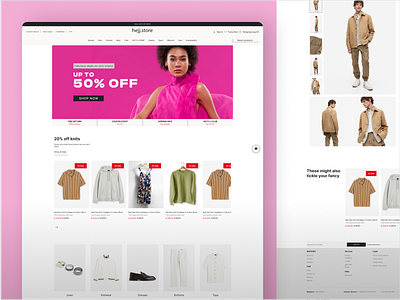 E-commerce Website Renewal ui web design