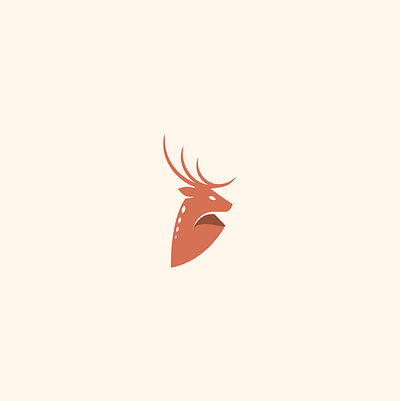 Simple/Modern deer logo graphic design logo