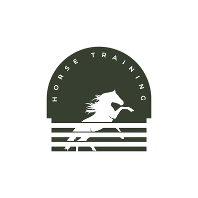 Horse Training Logo animal design graphic design horse logo logo design mamalia training vector vintage