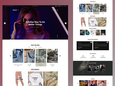 E-Commerce Landing Page Ui Design branding clothing design e commerce fashion figma graphic design landing landing page ui design ui ux