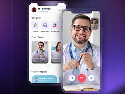 SmileSage: Personal Dental Mentor Mobile UI application design mobile app ui uiux ux