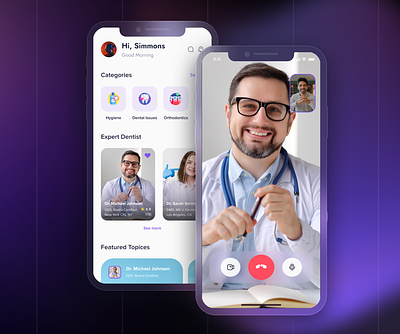 SmileSage: Personal Dental Mentor Mobile UI application design mobile app ui uiux ux