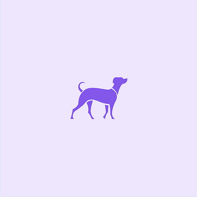 Simple walking dog logo design graphic design logo