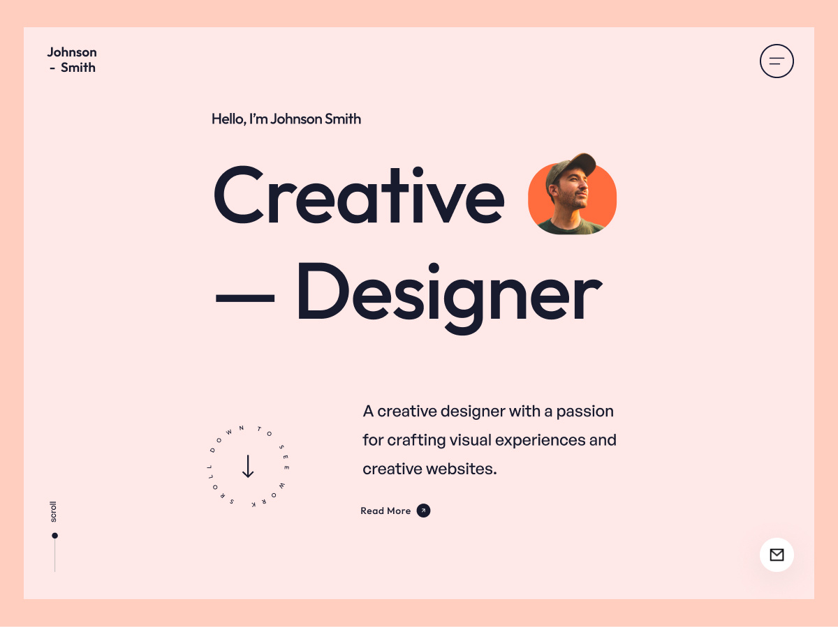 Johnson - Webflow Portfolio Template agency clean design creative creative portfolio designer freelancer photographer studio ui webflow template