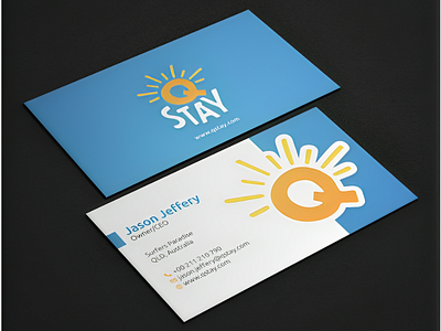 A New Abstract Modern Minimalist Business Card Design | Unique abstract branding business creative design graphic design illustrator inspiration minimal mockup modern new print professional stationary vector visual