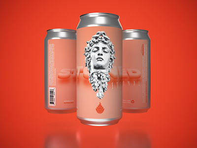 Stoned Eternal Label // Goodfire Brewing 3d render beer label craft beer design graphic design logo typography vector