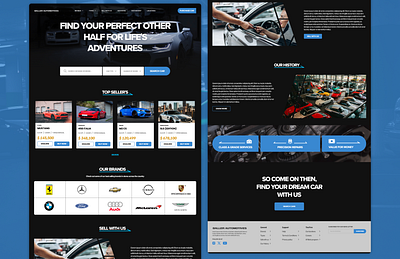 Automotive Dealership Web-Design __ Concept 3 automotive business car dealership simple ui ux web design