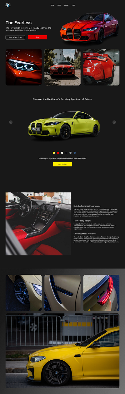 Daily UI 03 : Landing Page car dailyui design landingpage ui