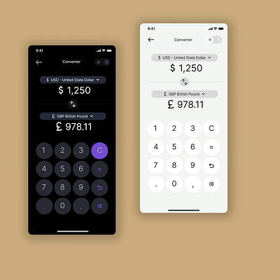 Daily UI #004: Calculator (Currency Converter) 100daysofdesign dailyui design ui ux