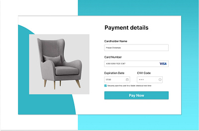 Checkout #dailyui branding checkout design furniture ui ui design uiux uiuxdesign user user interface webdesign website