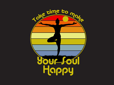 Yoga T-shirt Design yoga cartoon