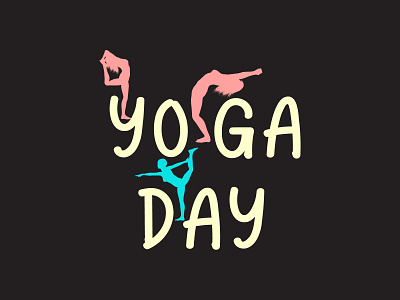 Yoga T-shirt Design yoga cartoon