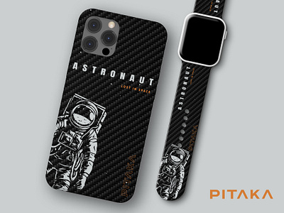 Pitaka phone case and watch band apple apple watch apple watch band aramid fiber astronaut branding case iphone iphone 15 pro iphone case design mobile phone pitaka watch