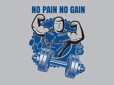 Gym T-shirt Design fitness motivation