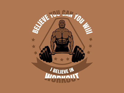 Gym T-shirt Design fitness motivation