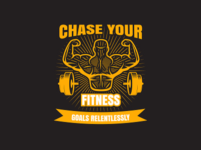 Gym T-shirt Design fitness motivation