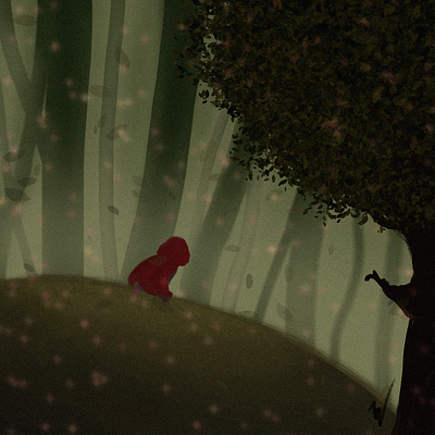 Little Red Riding Hood characters design illustration