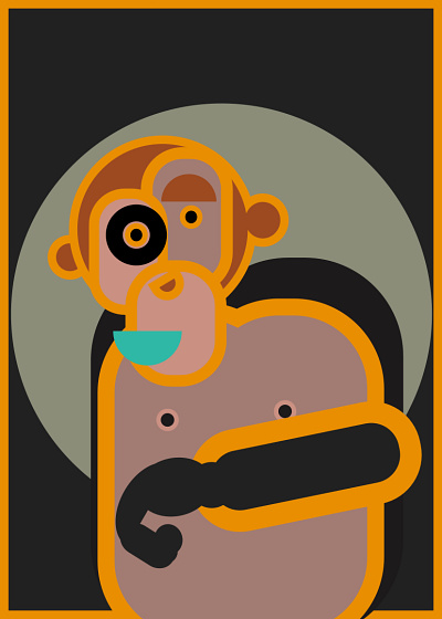 5 minute bonobo bonobo illustration shunte88 vector