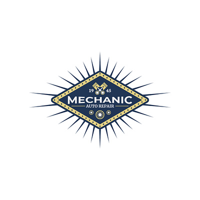 Mechanic Workshop Vintage Logo badge design emblem graphic design logo logo design mechanic vector vintage workshop