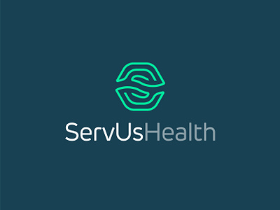 ServUs Health (Case Study) app better care blue brand branding case study color design gray green health healthcare inter logo s s logo servus servus health technology white