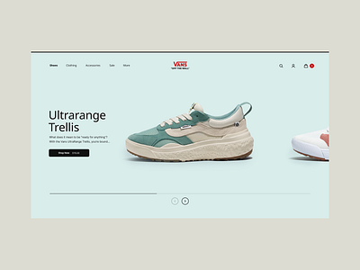 Vans - Ultrarange Trellis design interface layout mobile site ui ux