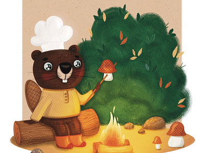 Fall-inspired Illustrations "Whispers of Autumn" Beaver book illustration cards character design children children book children book illustration children book illustrator children illustration children illustrator fall graphic design illustration kidlit kidlit illustration kidlit illustrator picture book illustratoin picture book illustrator postcard