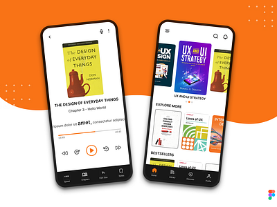 Audible App Redesigned app design app ui audible app design figma mobile app mobile app design mobile app ui mobile design mobile ui product design redesign ui uidesign uiux user interface visual design