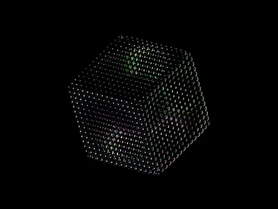 Techno Cube - Infinite Rotation 3d acid animation black branding chrome cube graphic design illustration infinite key visual logo logotype loop looping minimal minimalistic motion graphics techno visual