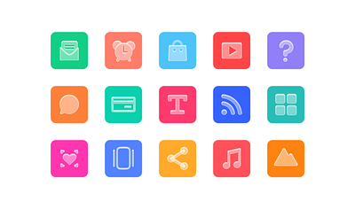 Widget icon pack color color palette graphic design icon ui