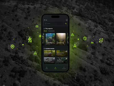 Lankan Trekkers - Travel App app design guides hikers jithmi alwix mobile mobile app for travelers mountains sri lanka travel travel app travel application trekkers ui ui.ux uiux ux vector