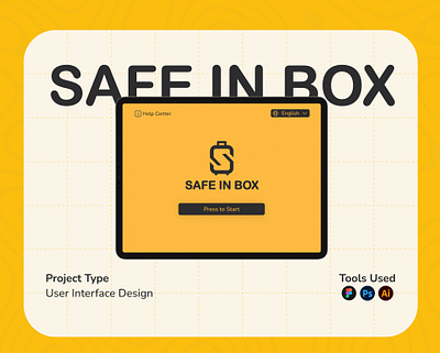 SAFE IN BOX - SMART LUGGAGE LOCKER branding design figma icon interface landing page logo luggagelocker smartlocker ui ux