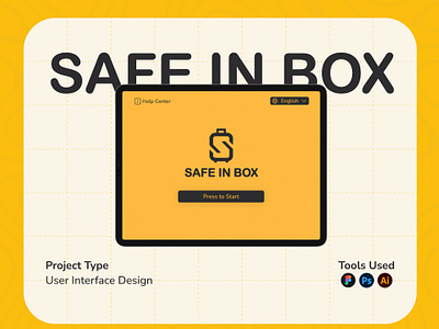 SAFE IN BOX - SMART LUGGAGE LOCKER branding design figma icon interface landing page logo luggagelocker smartlocker ui ux