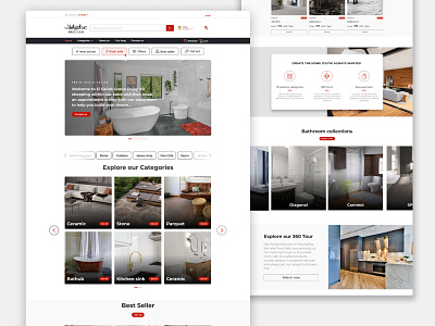El-Sallab : e-commerce website for ceramic & sanitary ware branding e commerce ui design ux design website