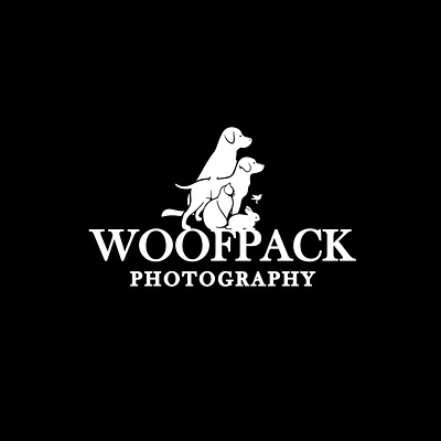 WoofPack photography logo branding design graphic design illustartor illustration logo logo 2023 logo designer logos modern rebranding simple