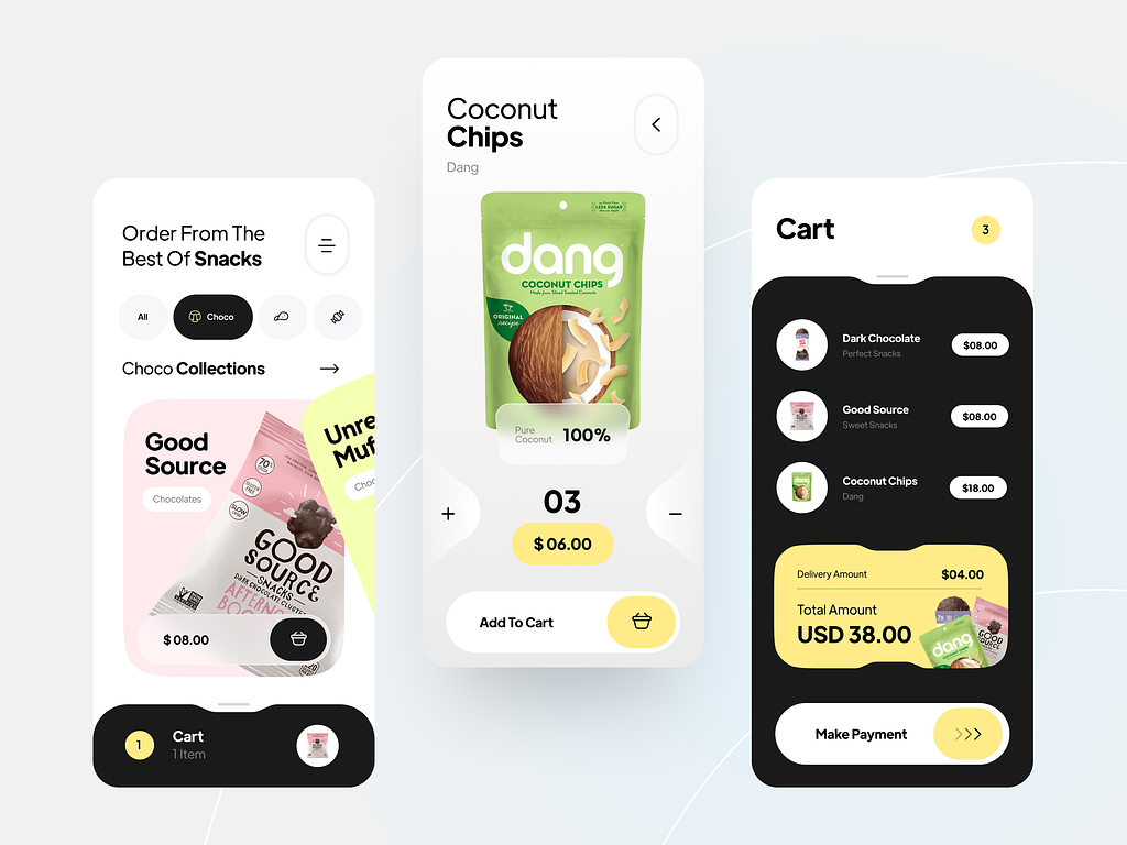 Ecommerce App UI UX | Prototype by Bogdan Falin for QClay on Dribbble