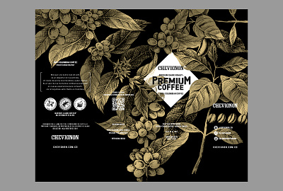 CHEVIGNON PREMIUM COFFEE brand branding chevignon coffee graphic design illustration medellin packaging