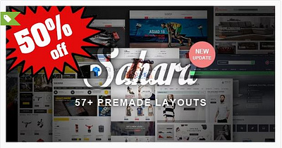 SAHARA - Responsive Magento 1 & 2 Theme woocommerce templates