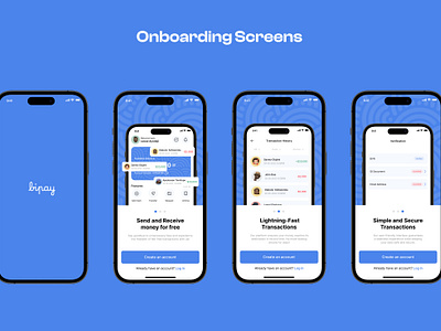 Bipay Onboarding Screens app design fintech onboarding ui ux web design