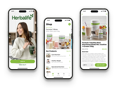 Herbalife Mobile App Refresh app clean design health healthcare ios iphone mobile ui