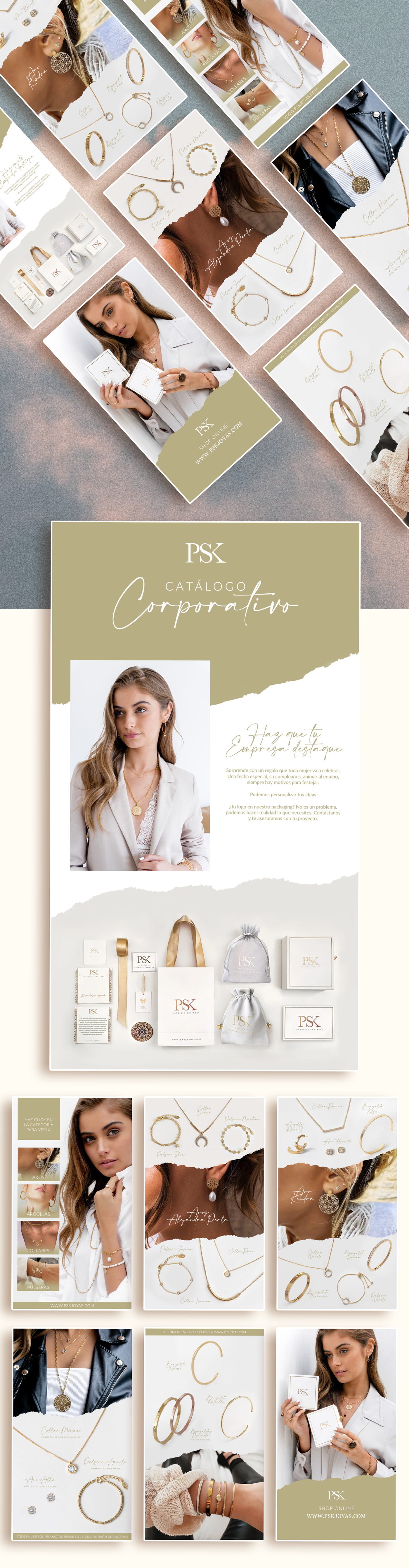 PSK Joyas - Digital Interactive Catalog catalog graphic design photo editing photo manipulation post design social media design