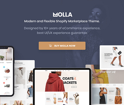 Molla - Multipurpose Responsive Shopify Theme - RTL support wordpress templates