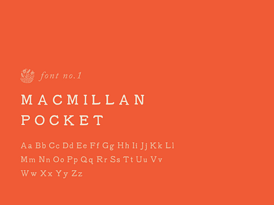 FFCo. Font 1 • Macmillan Pocket font font design graphic design letters type type design typography vintage type