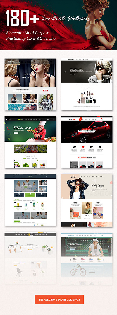 NewYork | Elementor Multi-Purpose PrestaShop Theme template