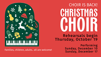 Christmas Choir christmas church graphic design
