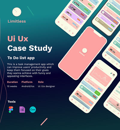 To do List App case study design process figma journaling planning time management to do list app to do list case study ui ux design
