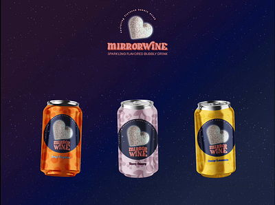 Mirror Wine branding graphic design logo mockup packaging product design ux web design